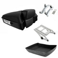 Matte Chopped Trunk Backrest Mount Docking Fit For Harley Touring models 2014-26