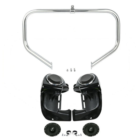 Fairing Lowers Speakers & Engine Guard Fit For Harley Touring Road Glide 2009-13
