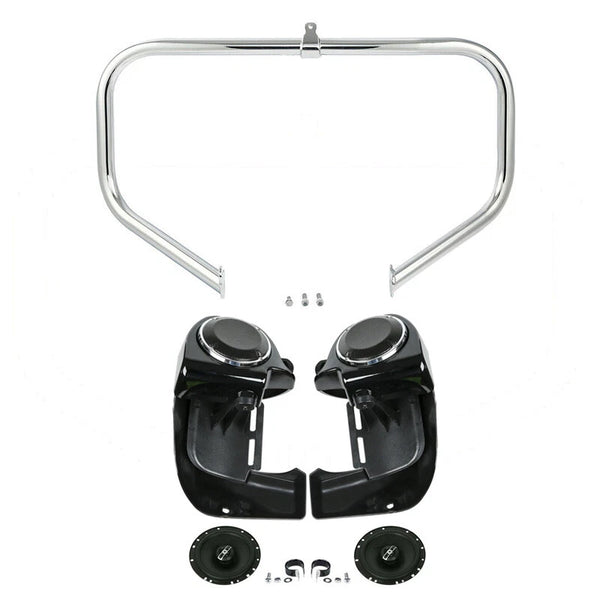 Fairing Lowers Speakers & Engine Guard Fit For Harley Touring Road Glide 2009-13