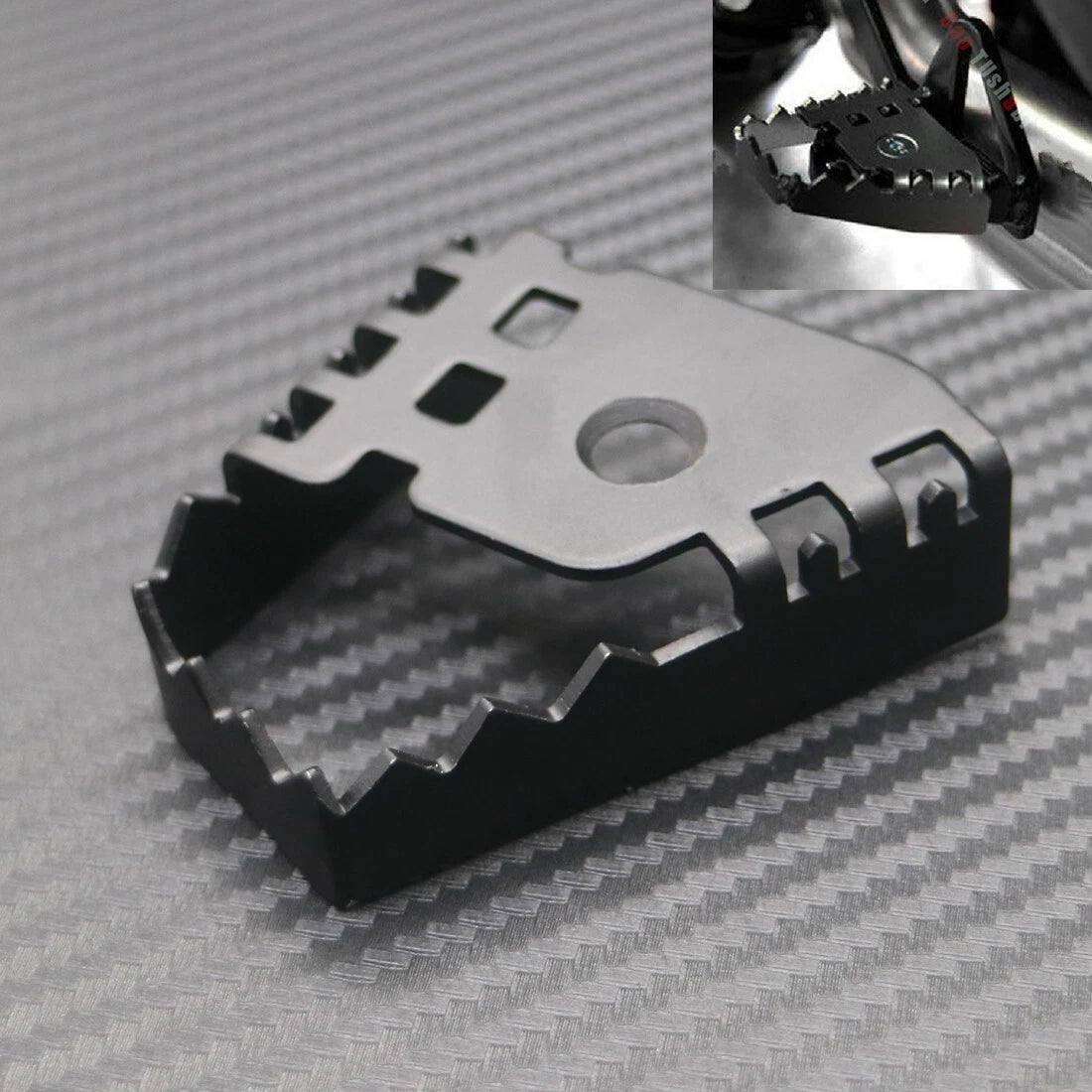 Brake Lever Peda Enlarge Extension Rear Brake Peg Pad Extender For BMW F800GS