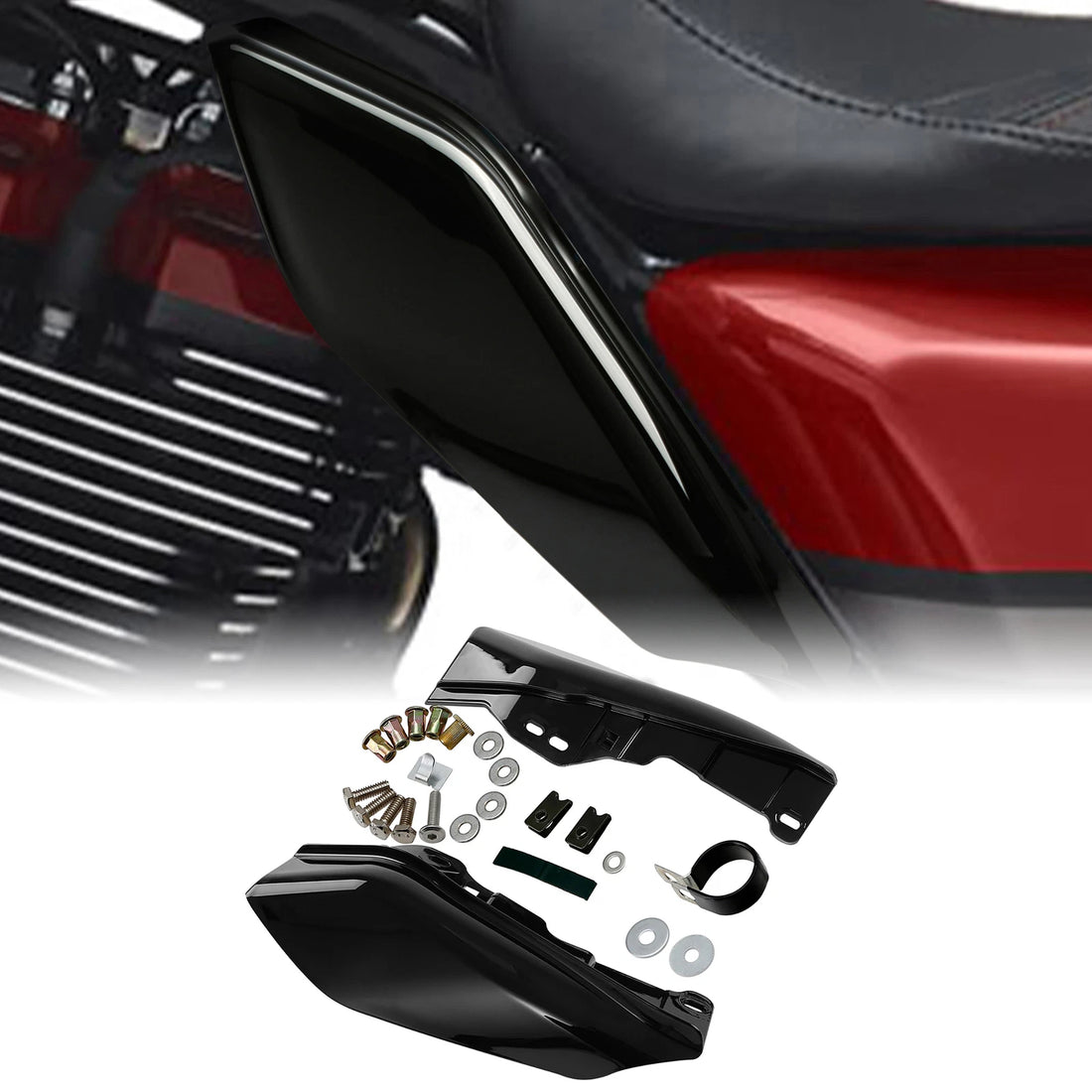 Mid-Frame Air Deflector Heat Shield Fit For Harley Touring Road Glide 2009-2023