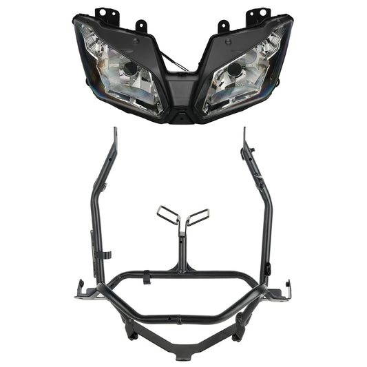 Front Headlight Assembly & Upper Stay Bracket Fit For Kawasaki Ninja 300 13-2017