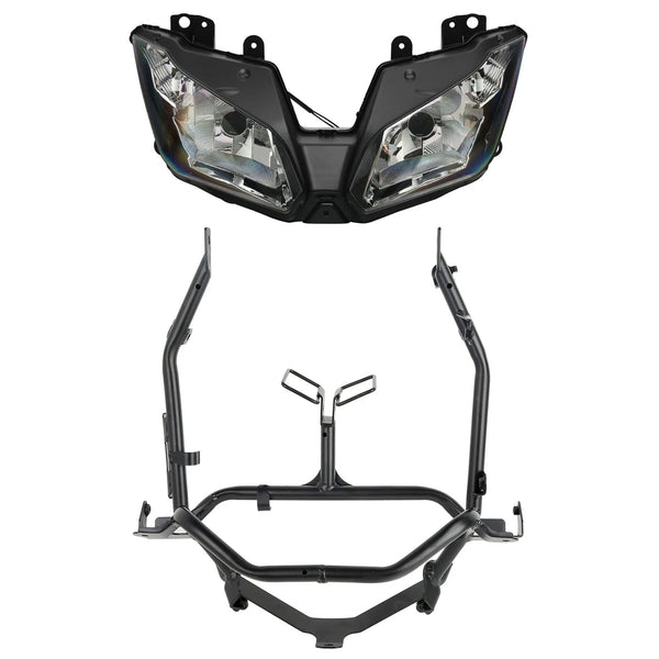 Front Headlight Assembly & Upper Stay Bracket Fit For Kawasaki Ninja 300 13-2017