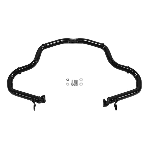 Vivid Black Engine Guard Crash Bar Fit For Harley Touring Cvo Road Glide 2023-26