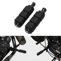 Black Anti Vibration Rubber Footpegs Fit For Harley Softail Fxst Dyna Low Rider