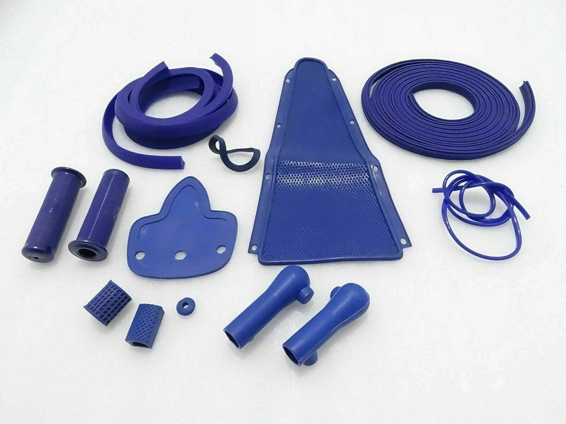 Fit For Vespa Blue Full Rubber Kit Vbb, Sportique, Sprint, Super