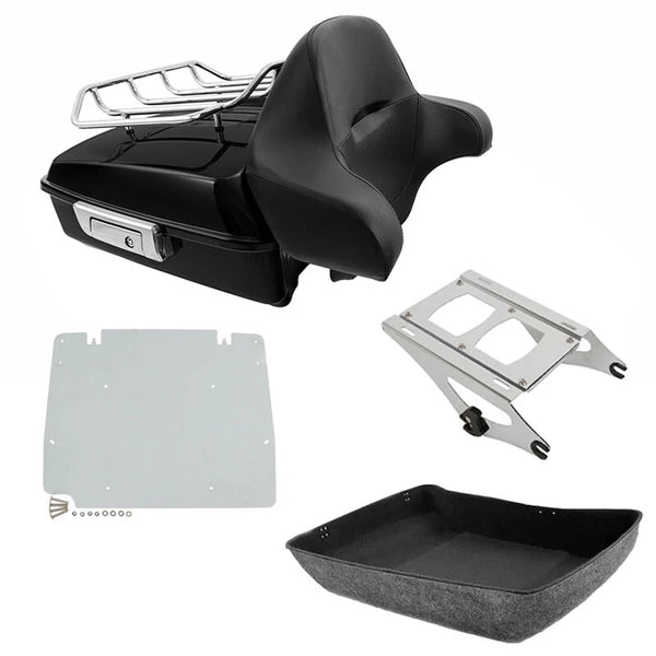 Chopped Trunk Backrest Mount Fit For Harley Touring Cvo Street Glide 2014-2026