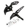 Black Front Driver Footpegs Footrests Bracket Fit For Suzuki GSXR1000 2017-2025