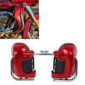 Red Lower Vented Leg Fairings & Engine Crash Bar Fit For Harley Touring 97-08
