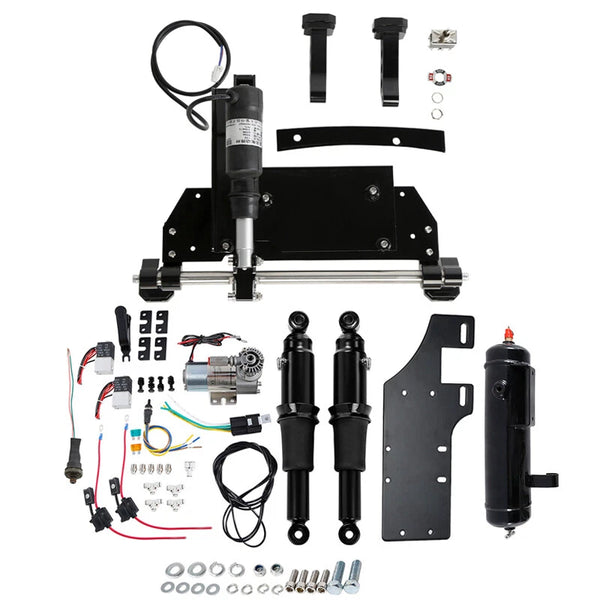 Electric Center Stand Air Ride Suspension Tank Fit For Harley Street Glide 09-16