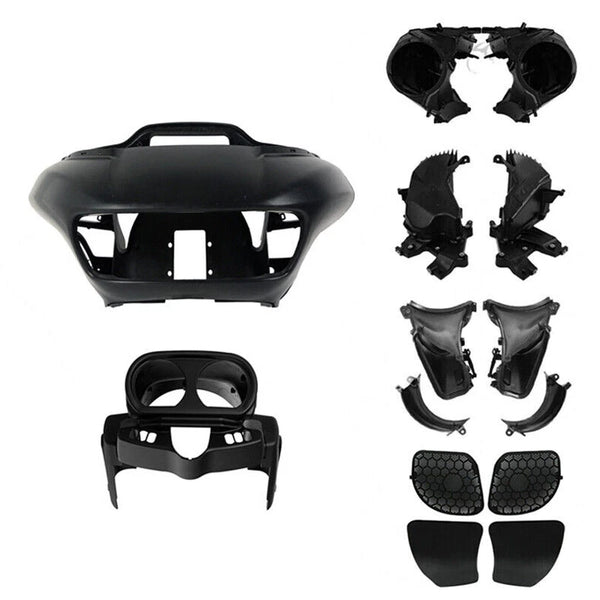 Matte Headlight Fairings Speaker Box Air Duct Fit For Harley Road Glide 15-2024