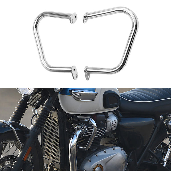Chrome Engine Guard Highway Crash Bar Fit For Triumph Bonneville Bobber 17-20 19