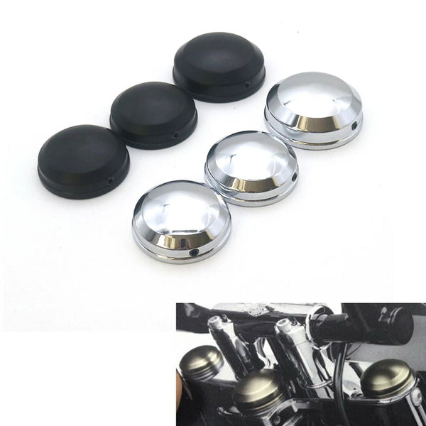 Chrome Upper Fork Stem Covers For Harley Sportser XL 88-13 Dyna 99-05 Softail