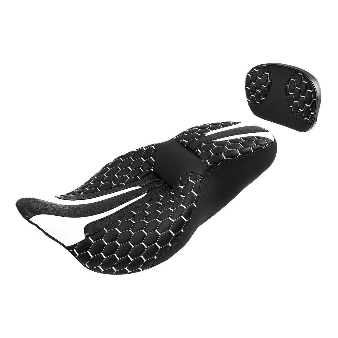Rider Driver Passenger Seat & Sissy Bar Backrest Fit For Harley Touring 2009-23