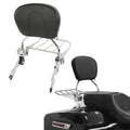 Chrome Detachable Backrest Sissy Bar Luggage Rack Fit For Harley Road King 09-25