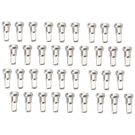 Tusk NPK-Q3-SL19e9-394c92 Impact Wheel Replacement Spoke Nipple Kit Front Silver