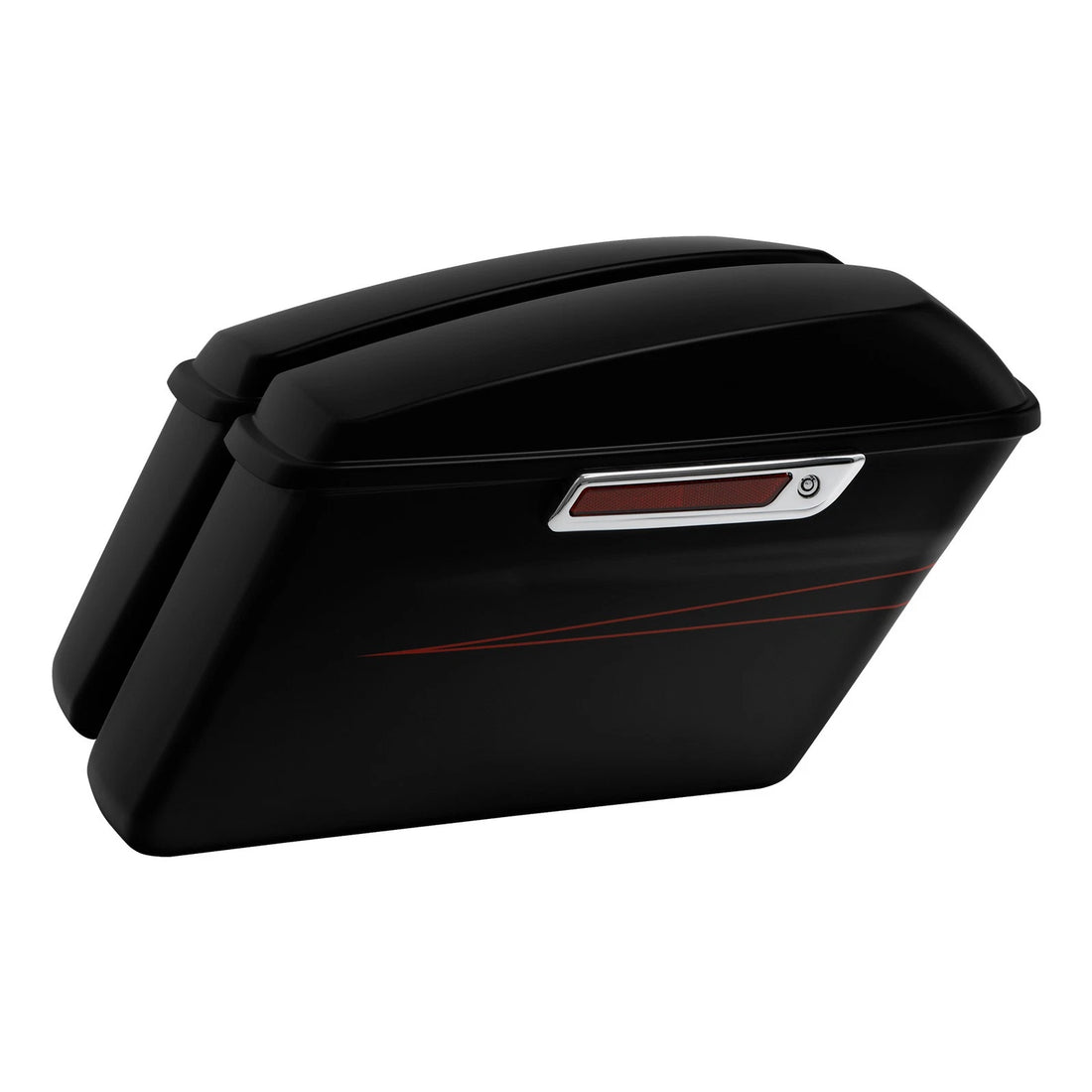 Hard Saddlebags Fit For Harley Touring Road King Glide 2014-2024 Black Denim