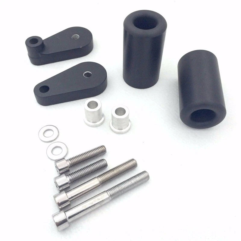 For 2004 2005 Kawasaki Ninja ZX10R ZX1000C Frame Sliders Crash Protector Black