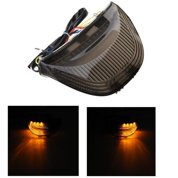 Smoke Tail Light w/LED Turn Signals Fit For Honda CBR600RR 03-06 CBR1000RR 04-07
