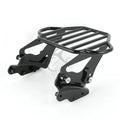 Black Two Up Luggage Rack + 4 Point Docking Fit For Harley Electra Glide 2009-13