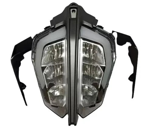 Fit For KTM Duke 390 Headlight Headlamp With Side Mask Set Black 2017-2020 @VD