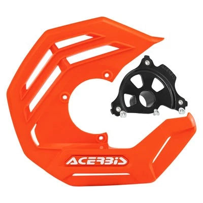 Acerbis 1987660159 X-Future Front Disc Cover with Mounting Kit 16 KTM Orange