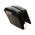 Vivid Black 5" Stretched Saddlebags Latch Keys Fit For Harley Touring 2014-2022