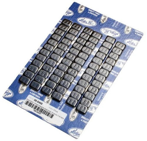 Wheel Weights, Steel Black, 18OZ Pack, 72-1/4 OZ Bars