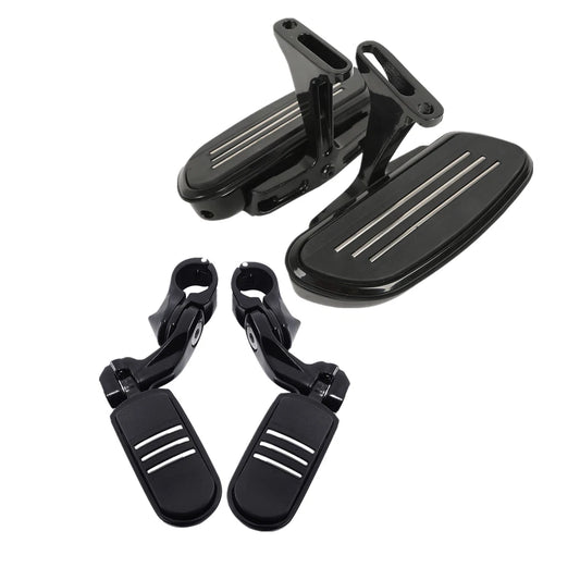 Pegstreamliner Rear Floorboard 1.25'' Footpegs Fit For Harley Touring 1993-25