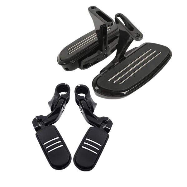 Pegstreamliner Rear Floorboard 1.25'' Footpegs Fit For Harley Touring 1993-25