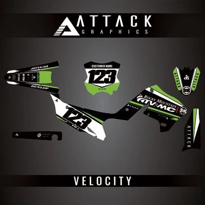 Attack Graphics KAW_C_27_VELOCITY Custom Velocity Complete Bike Restyle Graphics