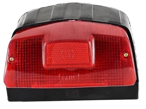 Tail Light Rear Brake Lamp for Lambretta GP DL W/ Bulbs & Holder ABS Black