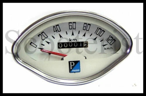 FOR Vespa GS GL Vbb Vba Vbc GL SS Super Sprint 150 125 Speedo Speedometer White@