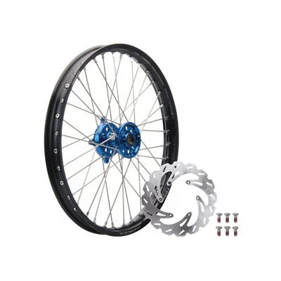 Tusk 19335900244e57-1b7096 Impact Complete Front Wheel PK 21x1.60 Black Rim
