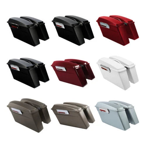 Hard Saddlebags Saddle Bags Fit For Harley Touring Street Road Glide 1994-2013