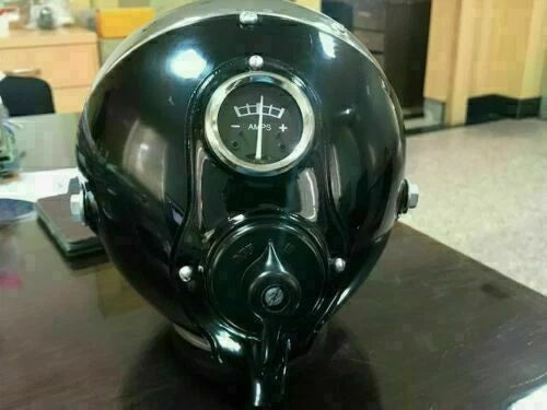 7" Lucas Black Headlight Headlamp SSU700 For BSA Triumph NortonMatchless Bobber