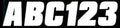 Hardline WHI500EC 2" Letter & Number Kit Solid White