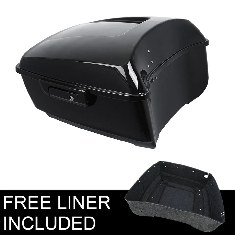 13.7" King Trunk W/ Black Latch Fit For Harley Touring Electra Glide 2014-2025
