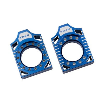 Tusk Racing Axle Block Blue For Yamaha YZ450F 2003-2008