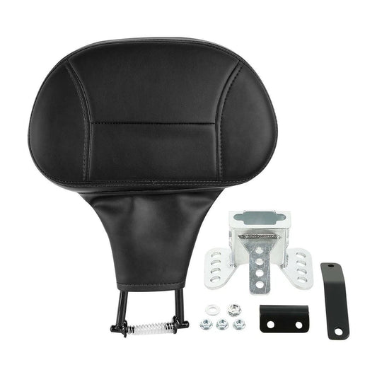 Black Front Driver Rider Backrest Fit For Harley Touring Road King Glide 09-2023