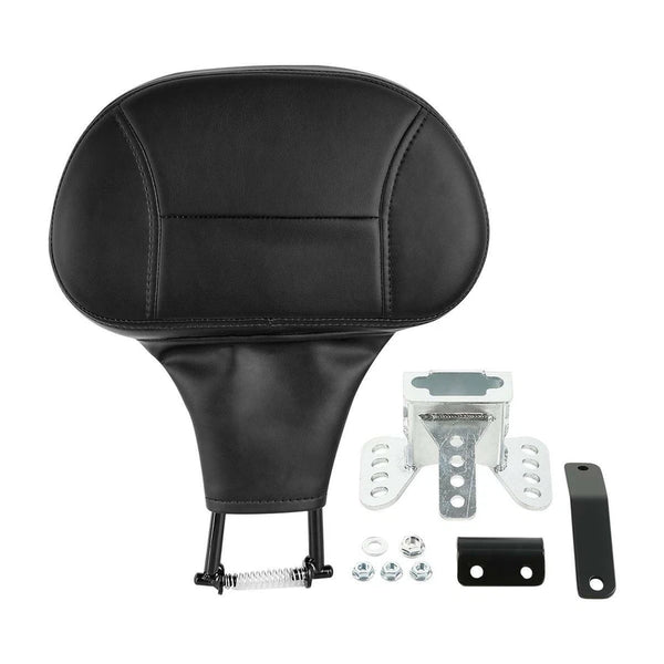 Black Front Driver Rider Backrest Fit For Harley Touring Road King Glide 09-2023