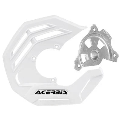 Acerbis 1987660086 X-Future Front Disc Cover with Mounting Kit White