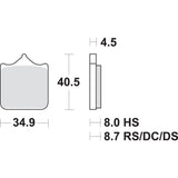 SBS Brake Pads 870DC, image 2 of 2