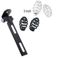 Solo seat barrel springs in black and chrome with the slotted T-bar and swivel bracket
