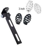 Solo seat barrel springs in black and chrome with the slotted T-bar and swivel bracket